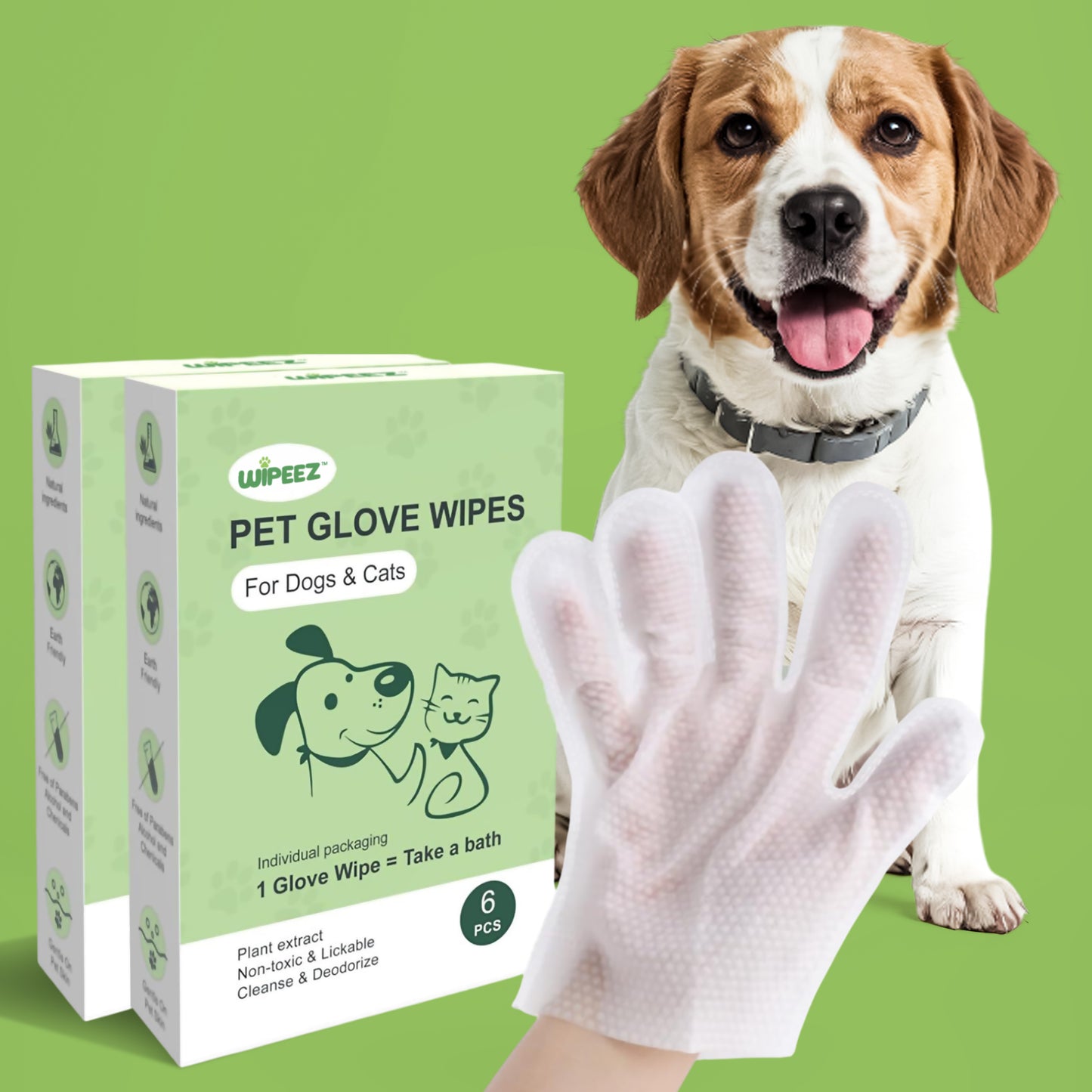 WIPEEZ™ Pet Glove Wipes
