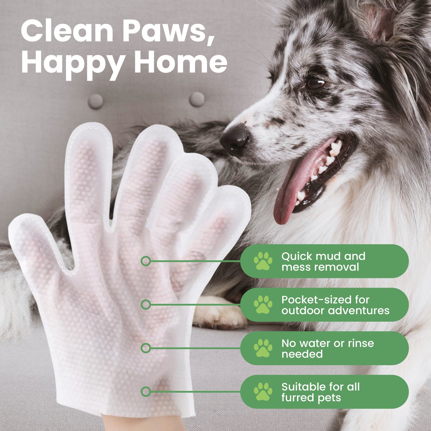 WIPEEZ™ Pet Glove Wipes