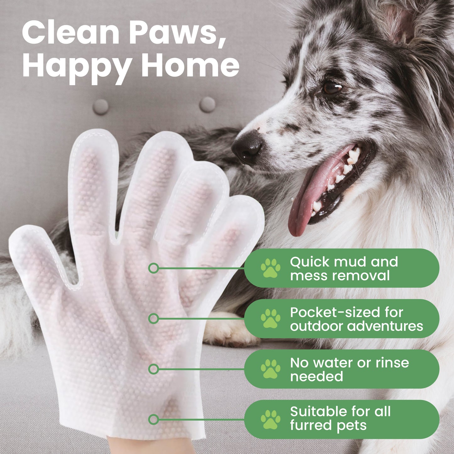 WIPEEZ™ Pet Glove Wipes